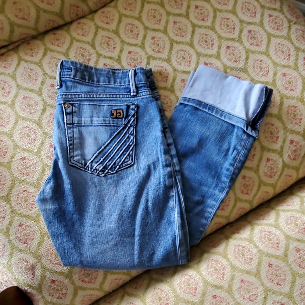 Joe's Jeans cuffed capri cocoa wash sz 27